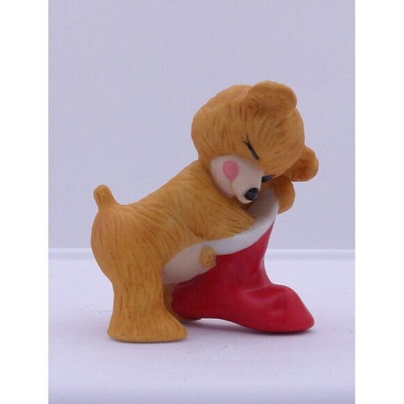 Ornament Cinnamon Bear #5 in series ©1987 Hallmark Keepsake Taiwan QX442-7 - Picture 1 of 3
